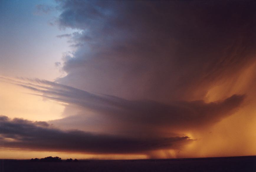 wallcloud thunderstorm_wall_cloud : near Levelland, Texas, USA   3 June 2003