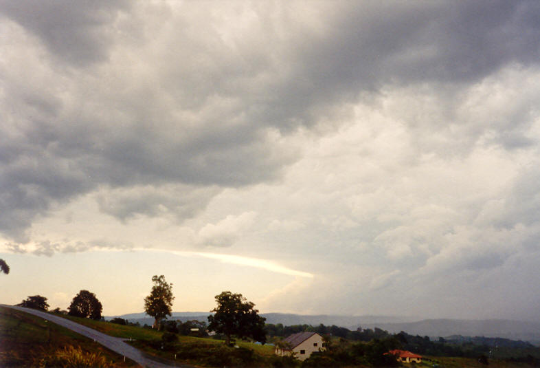 cumulonimbus thunderstorm_base : McLeans Ridges, NSW   26 October 2003