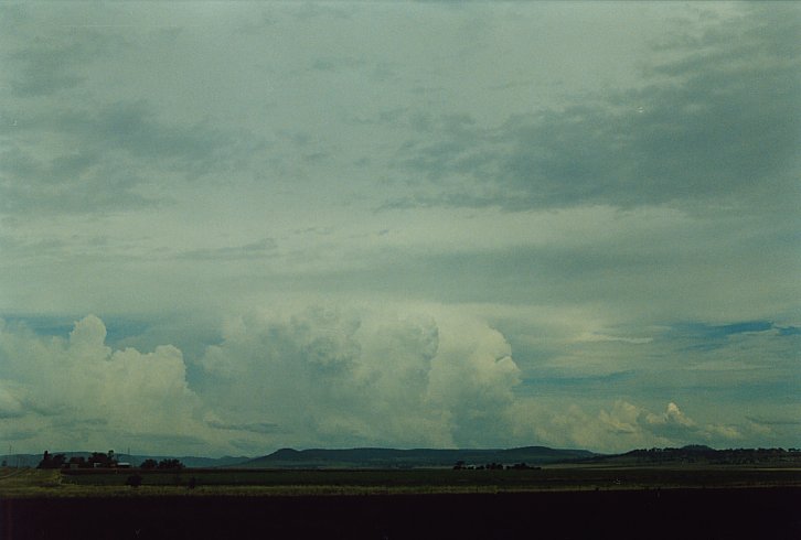 thunderstorm cumulonimbus_incus : Warwick, Qld   9 December 2003