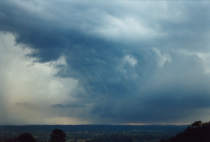 cumulonimbus thunderstorm_base : S of Camden, NSW   23 January 2004