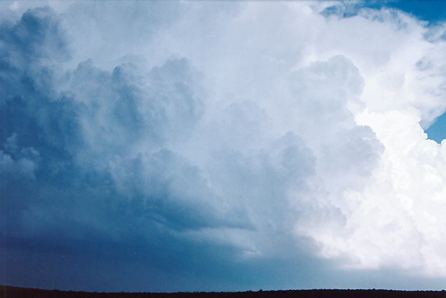 updraft thunderstorm_updrafts : W of Medicine Lodge, Kansas, USA   12 May 2004