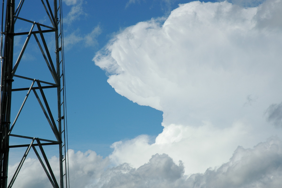 cumulonimbus supercell_thunderstorm : Mallanganee NSW   9 November 2004