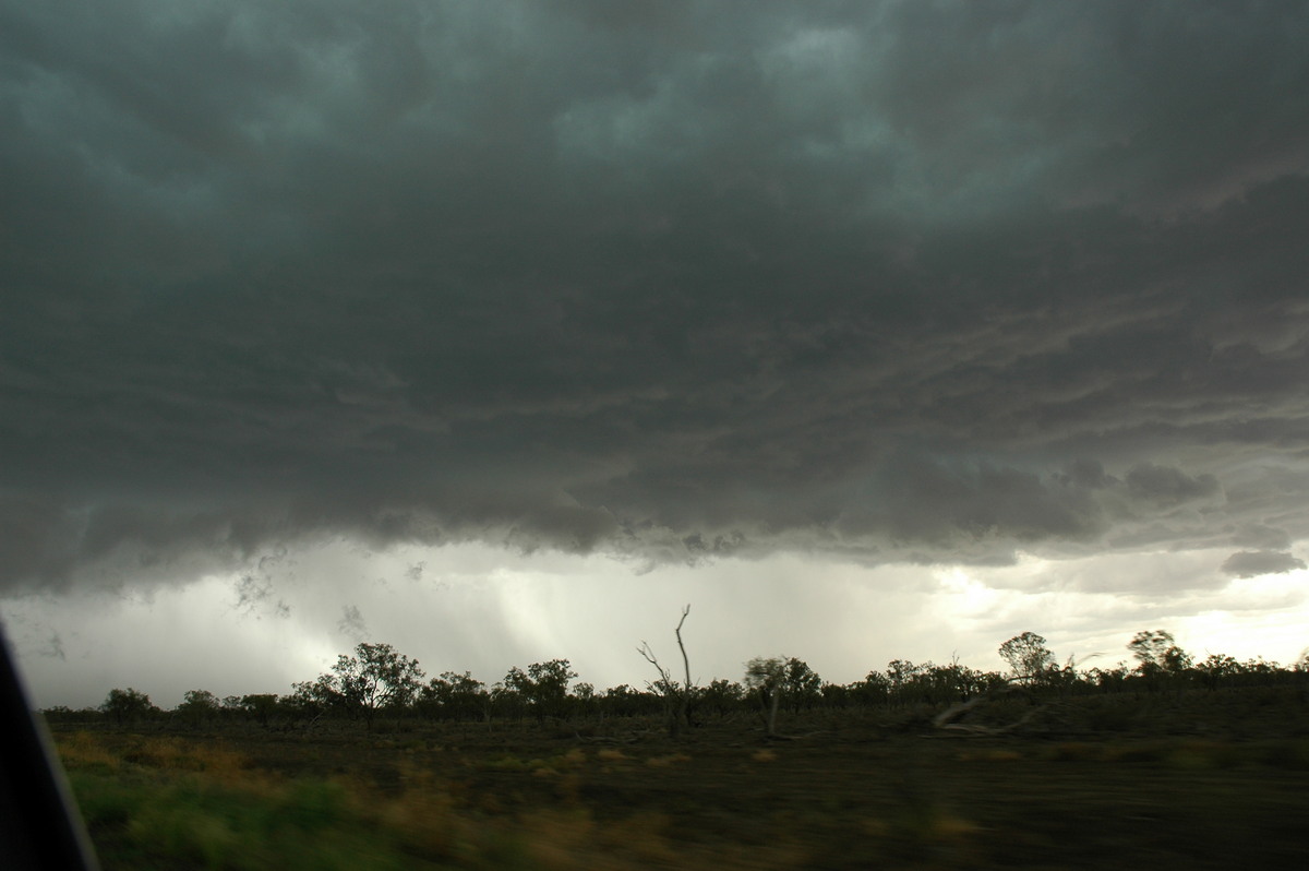 cumulonimbus thunderstorm_base : W of Walgett, NSW   8 December 2004