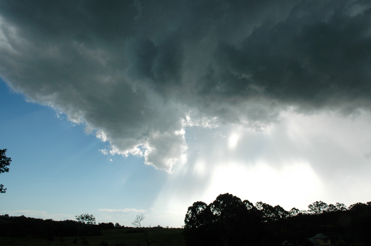 raincascade precipitation_cascade : Bangalow, NSW   13 December 2004