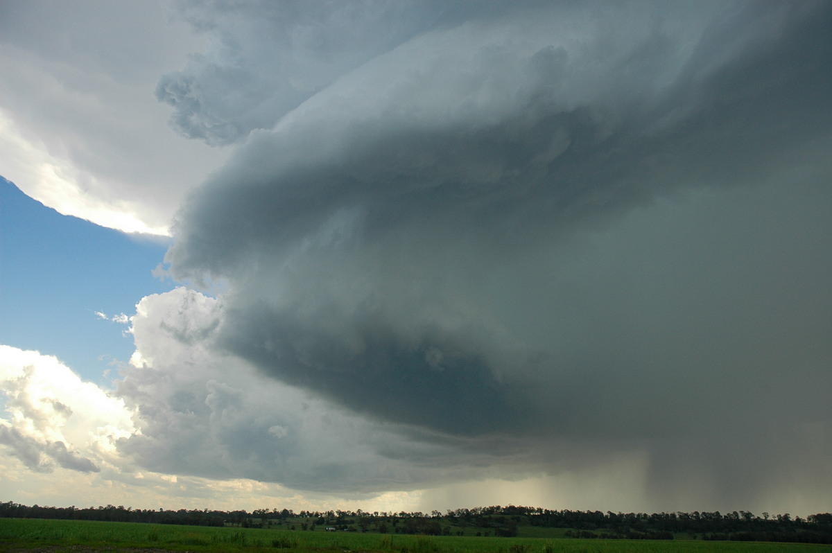 cumulonimbus thunderstorm_base : near Coraki, NSW   23 December 2004