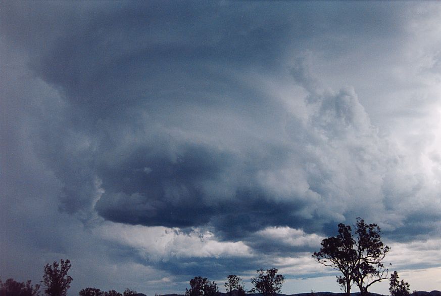 cumulonimbus thunderstorm_base : near Boggabri, NSW   25 December 2004