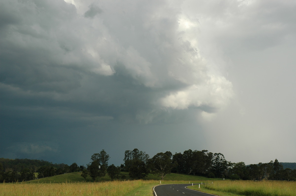 cumulonimbus thunderstorm_base : NW of Lismore, NSW   21 January 2005