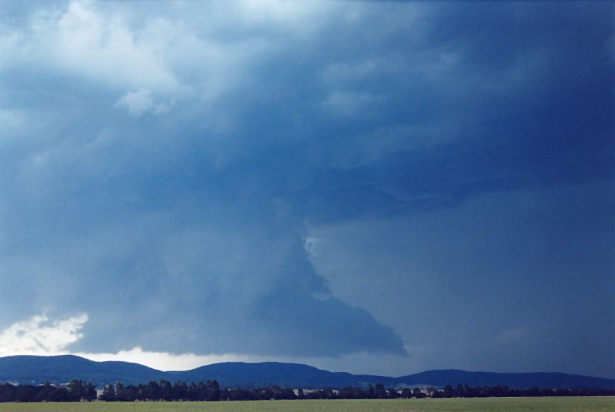 cumulonimbus thunderstorm_base : Lake Bathurst, NSW   22 January 2005