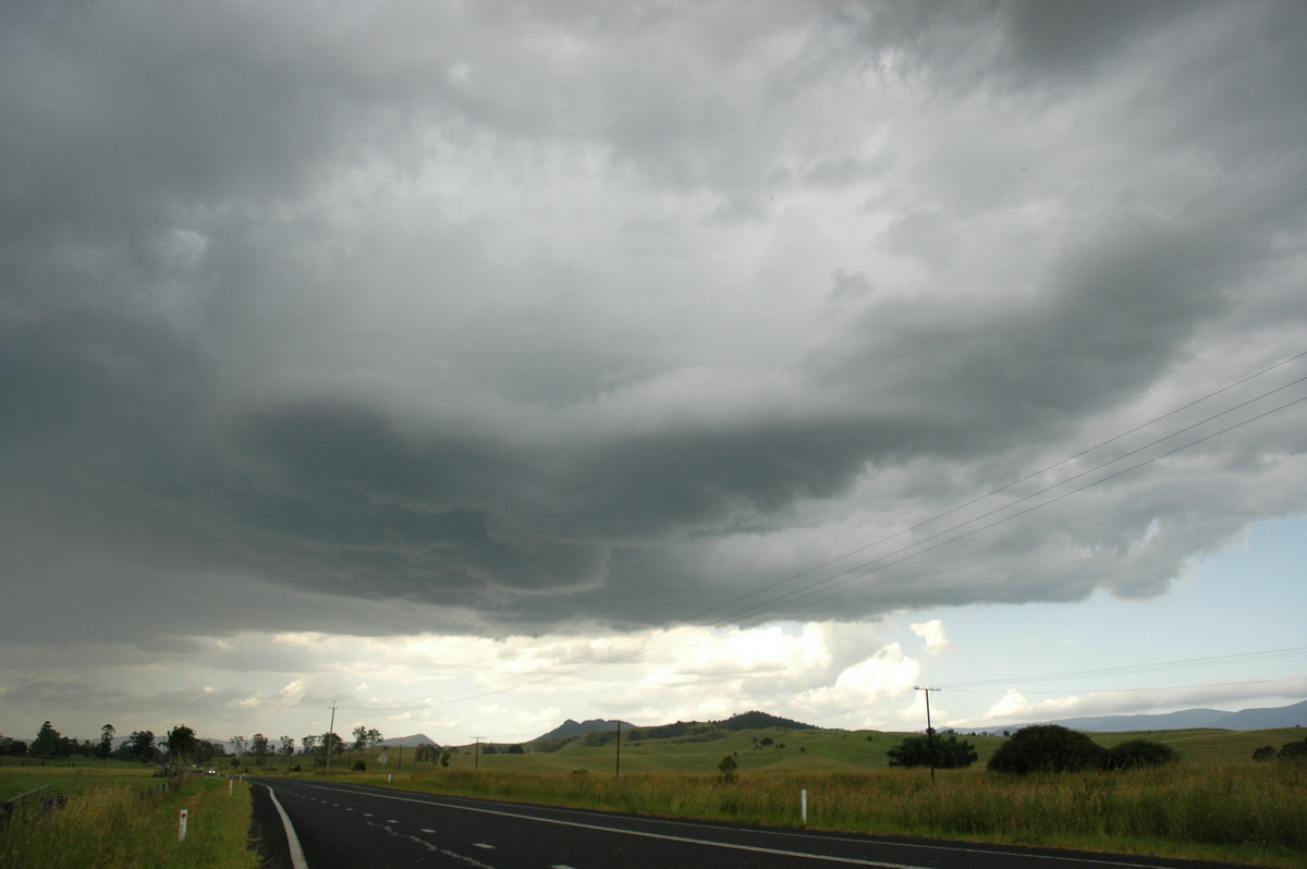 cumulonimbus thunderstorm_base : near Kyogle, NSW   22 February 2005