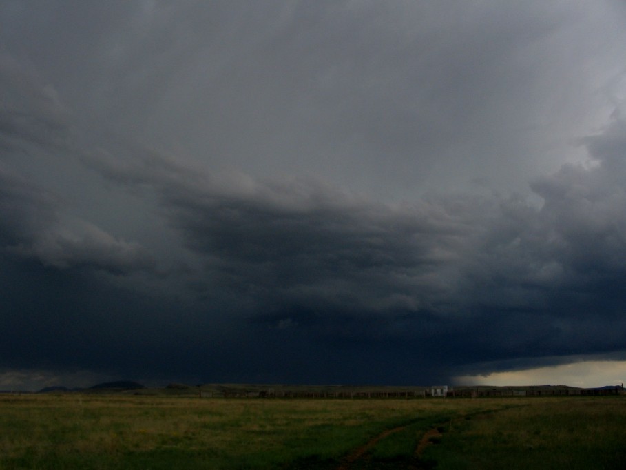 cumulonimbus thunderstorm_base : near Grenville, New Mexico, USA   29 May 2005