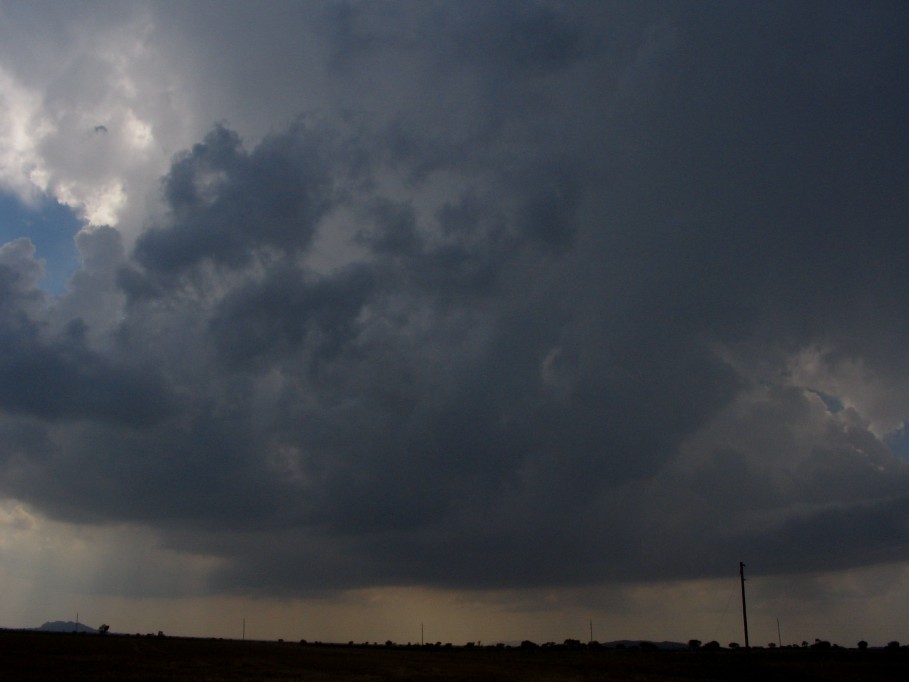 cumulonimbus thunderstorm_base : Mountain Park, N of Snyder, Oklahoma, USA   5 June 2005