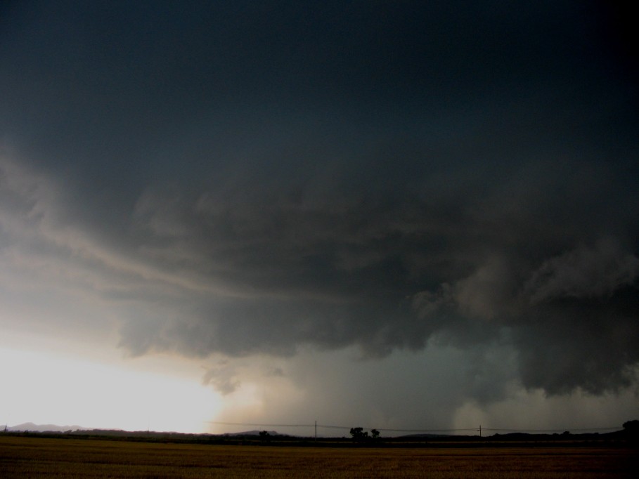 cumulonimbus thunderstorm_base : Mountain Park, N of Snyder, Oklahoma, USA   5 June 2005