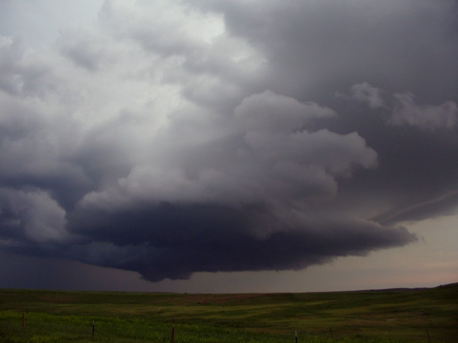 cumulonimbus thunderstorm_base : N of Corn Creek, South Dakota, USA   7 June 2005
