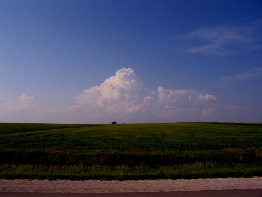 cumulonimbus supercell_thunderstorm : near Holton Kansas, USA   8 June 2005