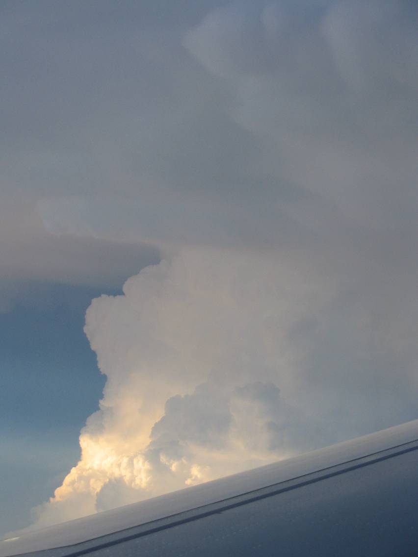 updraft thunderstorm_updrafts : above W Texas, USA   9 June 2005