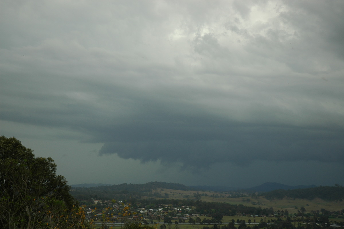 cumulonimbus thunderstorm_base : Kyogle, NSW   27 September 2005