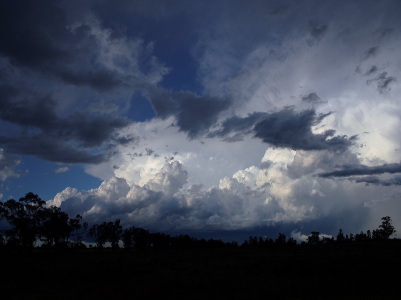 thunderstorm cumulonimbus_incus : W of Barradine, NSW   25 November 2005