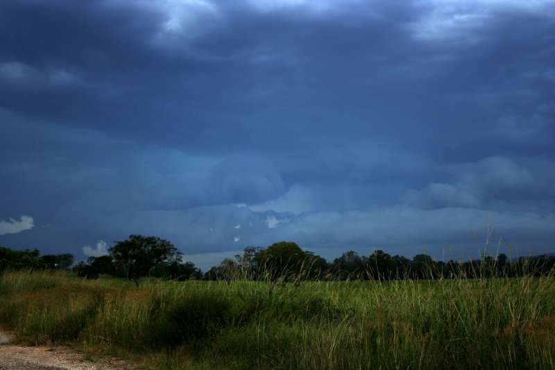 cumulonimbus thunderstorm_base : S of Nambucca Heads, NSW   28 December 2005