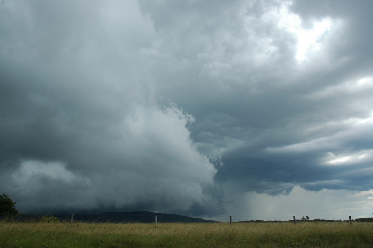 cumulonimbus thunderstorm_base : near Glen Innes, NSW   4 February 2006