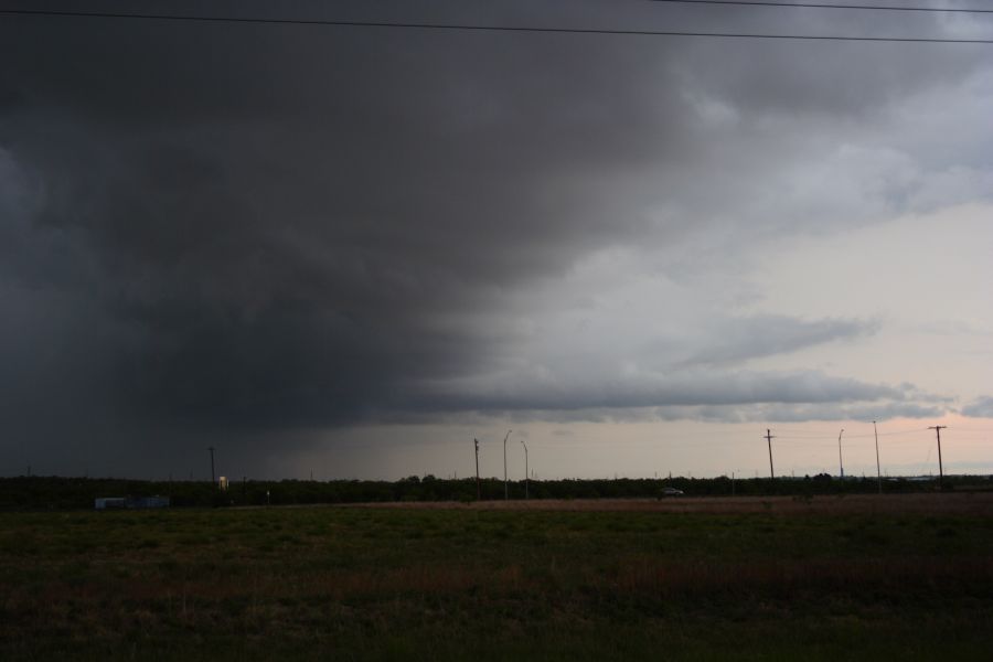 cumulonimbus supercell_thunderstorm : E of Sweetwater, Texas, USA   28 April 2006
