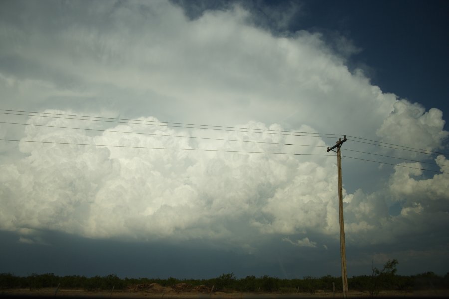 cumulonimbus supercell_thunderstorm : SE of Odessa, Texas, USA   4 May 2006