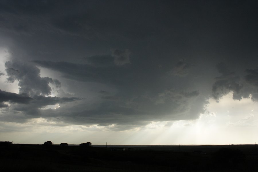 wallcloud thunderstorm_wall_cloud : Bismark, North Dakota, USA   27 May 2006
