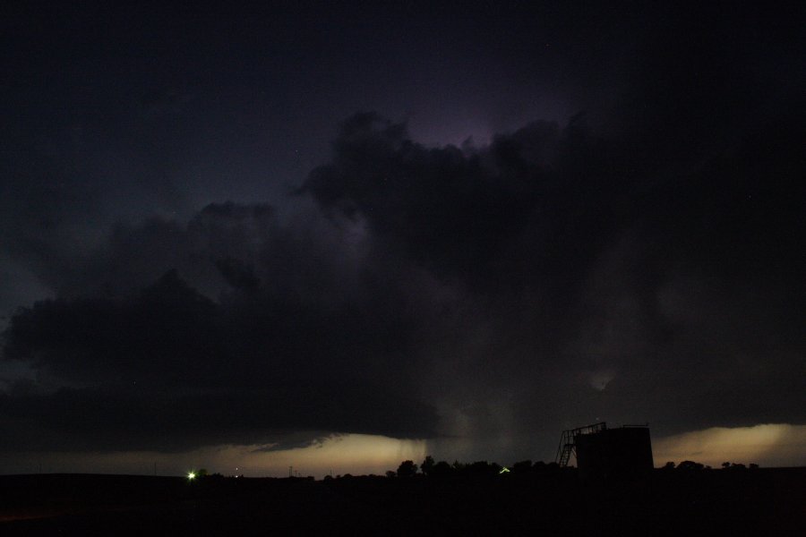 cumulonimbus thunderstorm_base : SE of Kinsley, Kansas, USA   29 May 2006