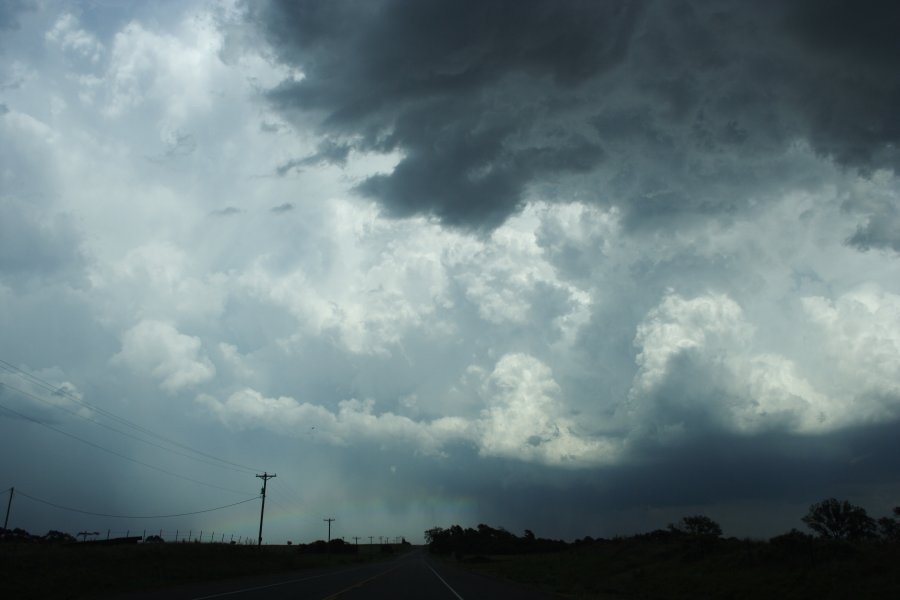 cumulonimbus supercell_thunderstorm : E of Wheeler, Texas, USA   30 May 2006