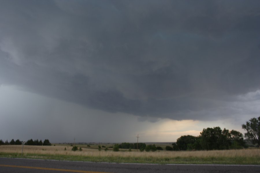 cumulonimbus thunderstorm_base : E of Wheeler, Texas, USA   30 May 2006