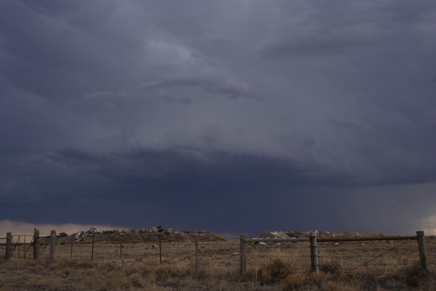 cumulonimbus thunderstorm_base : W of Clayton, Colorado, USA   2 June 2006