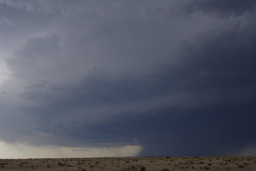 cumulonimbus thunderstorm_base : N of Clayton, Colorado, USA   2 June 2006