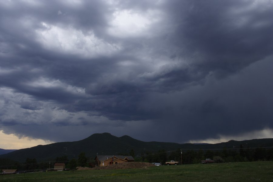 cumulonimbus thunderstorm_base : near Denver, Colorado, USA   6 June 2006