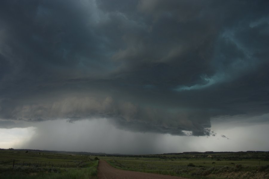 cumulonimbus thunderstorm_base : E of Billings, Montana, USA   8 June 2006