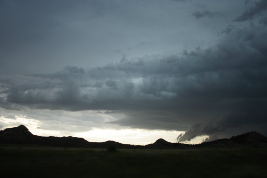 cumulonimbus thunderstorm_base : E of Billings, Montana, USA   8 June 2006