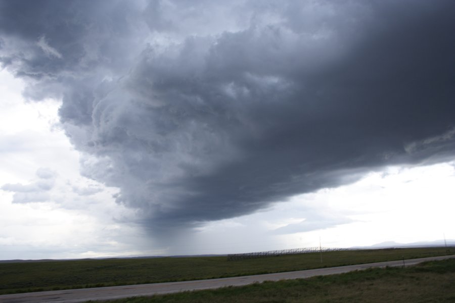 cumulonimbus thunderstorm_base : NW of Newcastle, Wyoming, USA   9 June 2006