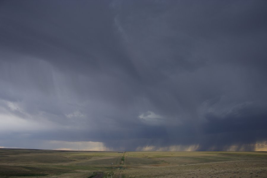 cumulonimbus thunderstorm_base : S of Fort Morgan, Colorado, USA   11 June 2006