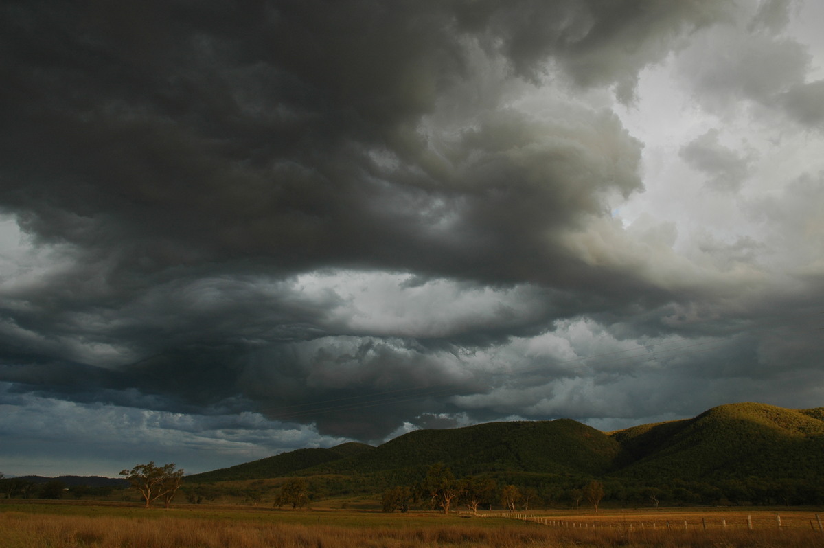 cumulonimbus thunderstorm_base : W of Tenterfield, NSW   8 November 2006
