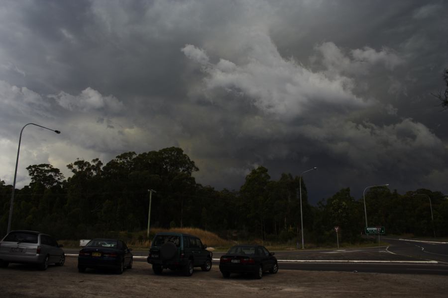 cumulonimbus thunderstorm_base : near F3 freeway Newcastle, NSW   13 November 2006