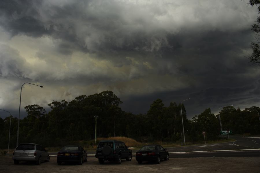 cumulonimbus thunderstorm_base : near F3 freeway Newcastle, NSW   13 November 2006