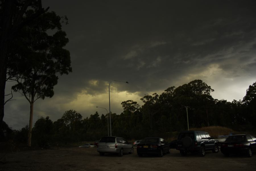 cumulonimbus thunderstorm_base : near F3 freeway Newcastle, NSW   13 November 2006