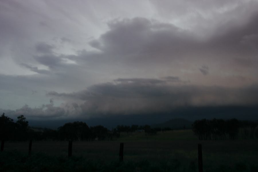 cumulonimbus supercell_thunderstorm : 20km S of Tenterfield, NSW   27 November 2006