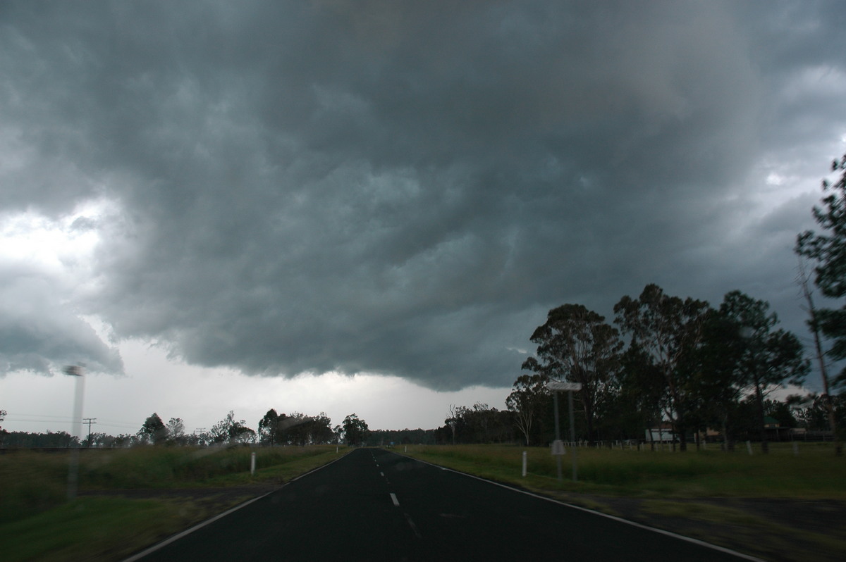 cumulonimbus thunderstorm_base : near Casino, NSW   8 January 2007
