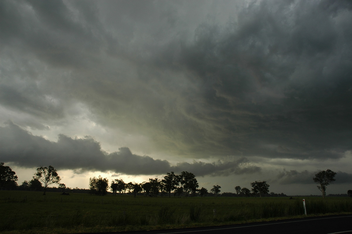 cumulonimbus thunderstorm_base : near Coraki, NSW   8 January 2007