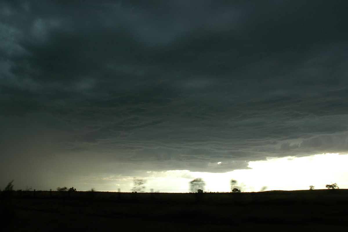 cumulonimbus thunderstorm_base : near Texas, QLD   13 January 2007