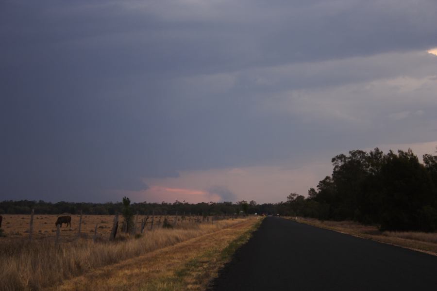 cumulonimbus thunderstorm_base : 40km N of Goondiwindi, NSW   14 January 2007