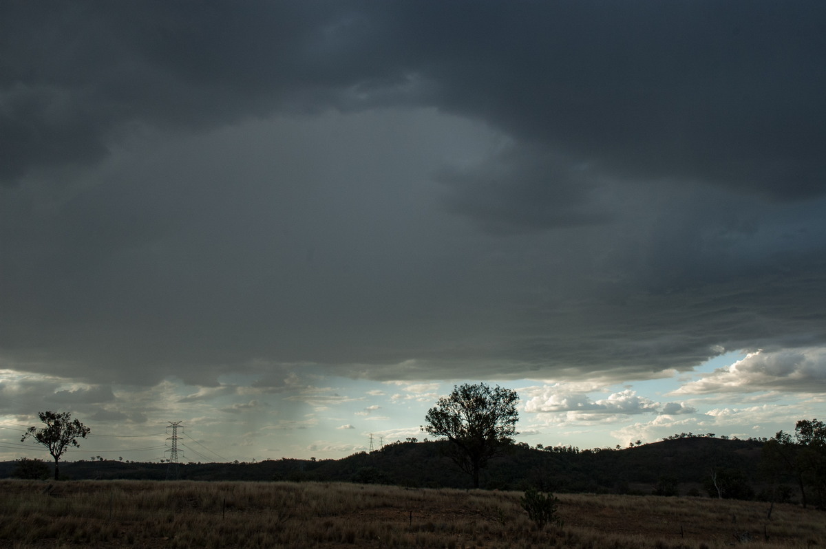 cumulonimbus thunderstorm_base : near Bonshaw, NSW   25 February 2007