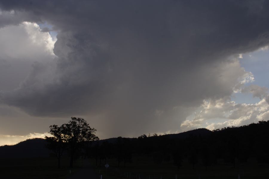 thunderstorm cumulonimbus_incus : near Bulga, NSW   4 March 2007