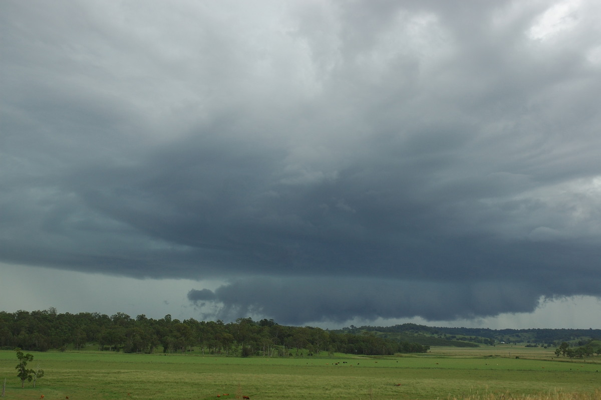 cumulonimbus thunderstorm_base : NW of Lismore, NSW   8 March 2007