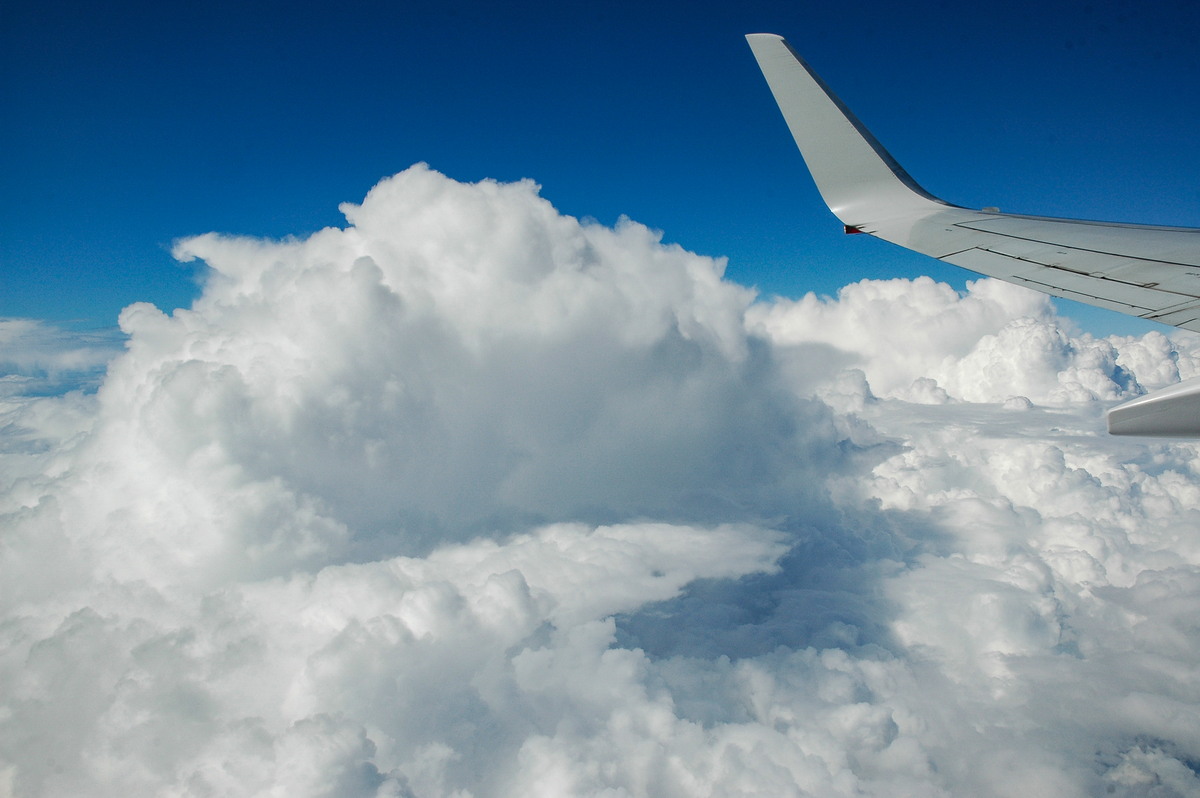 thunderstorm cumulonimbus_calvus : Ballina to Sydney, NSW   6 April 2007