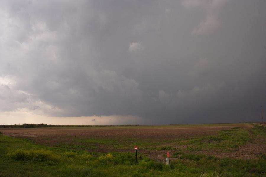 cumulonimbus thunderstorm_base : SW of Seymour, Texas, USA   13 April 2007